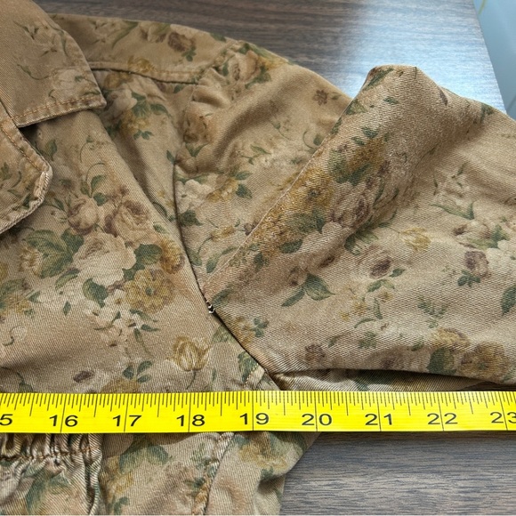 Johnny Was Tan Floral Blazer L - Picture 8 of 9